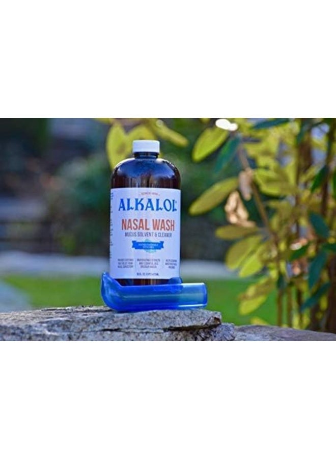 Alkalol - A Natural Soothing Nasal Wash, Mucus Solvent and Cleaner Kit - with Cup, 16-oz. - Image 4